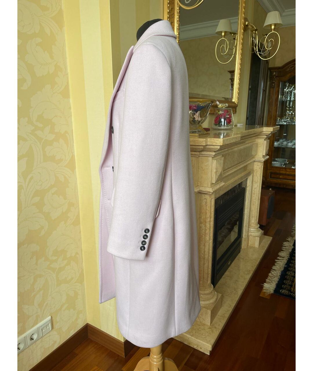 WEEKEND MAX MARA Розовое шерстяное пальто, фото 2