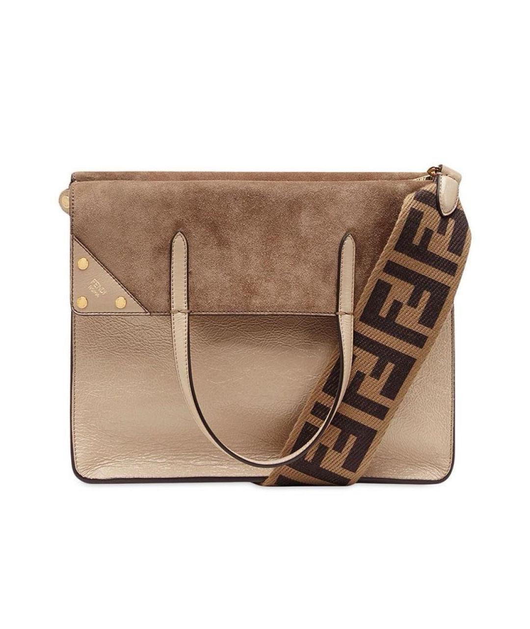 FENDI Бежевая сумка тоут, фото 1
