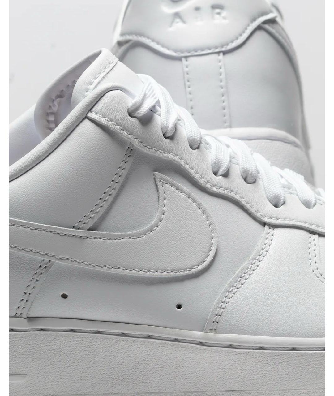 NIKE Белые кожаные низкие кроссовки / кеды, фото 6