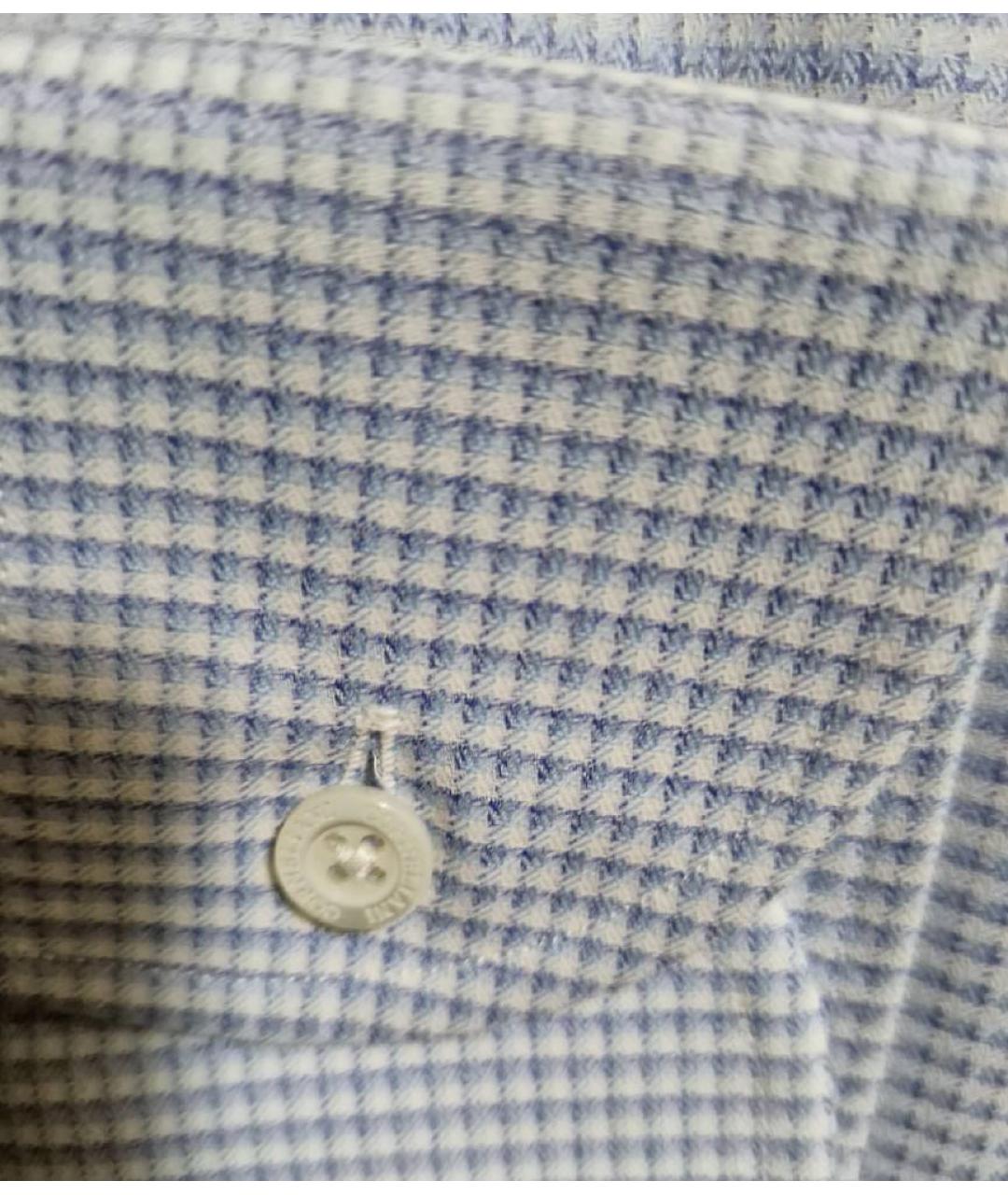 CORNELIANI Голубая хлопковая классическая рубашка, фото 8