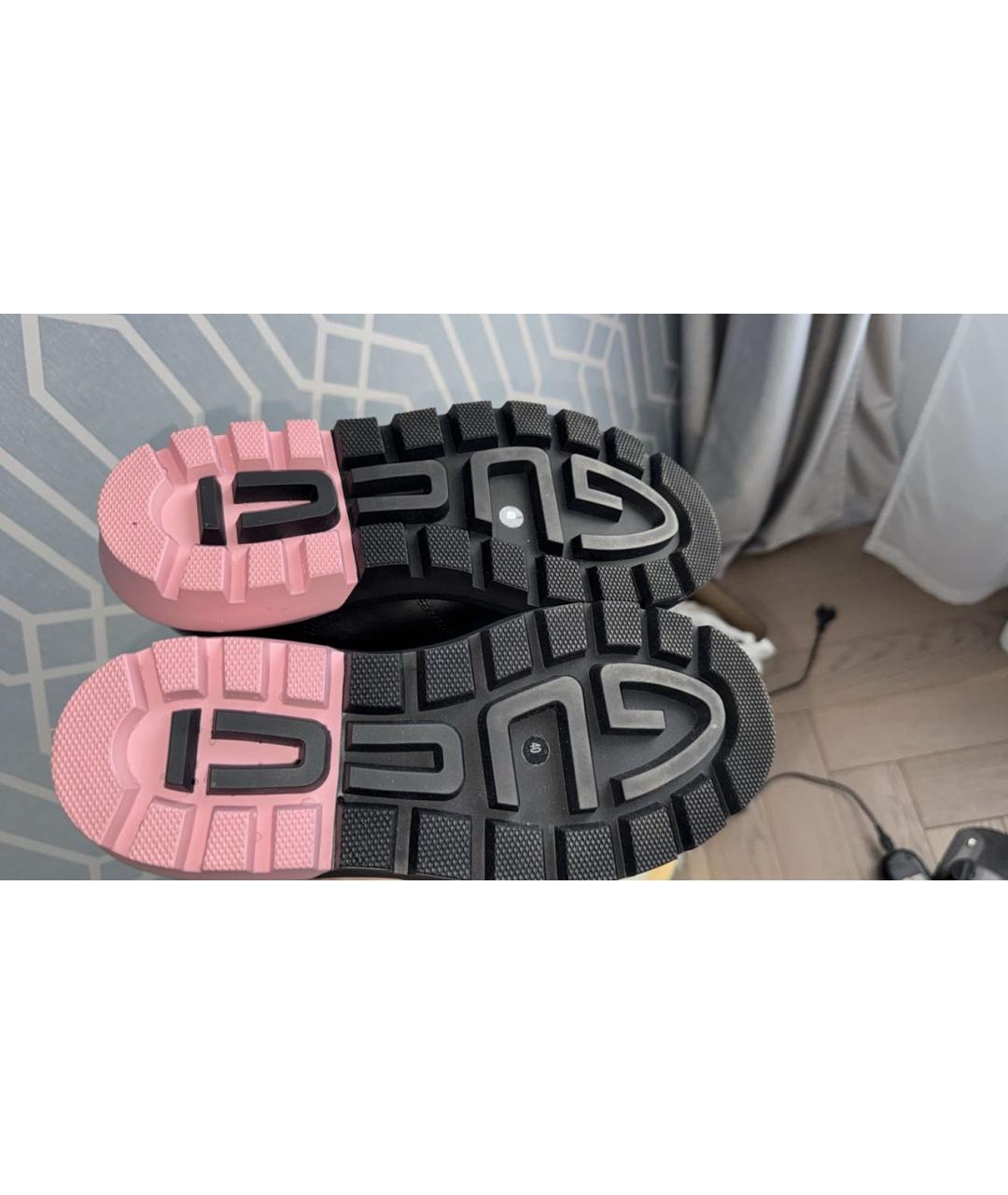 GUCCI Черные кожаные ботинки, фото 6