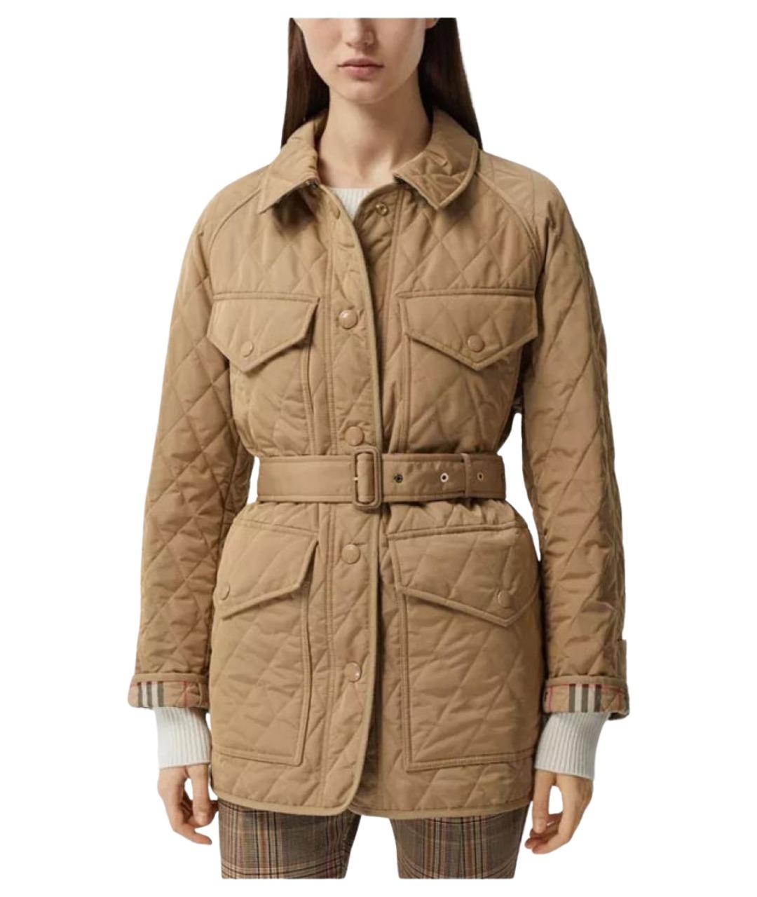 BURBERRY Бежевый пуховик, фото 3