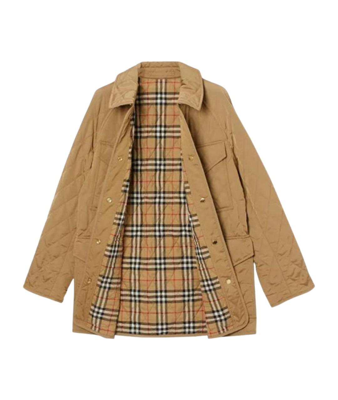 BURBERRY Бежевый пуховик, фото 2