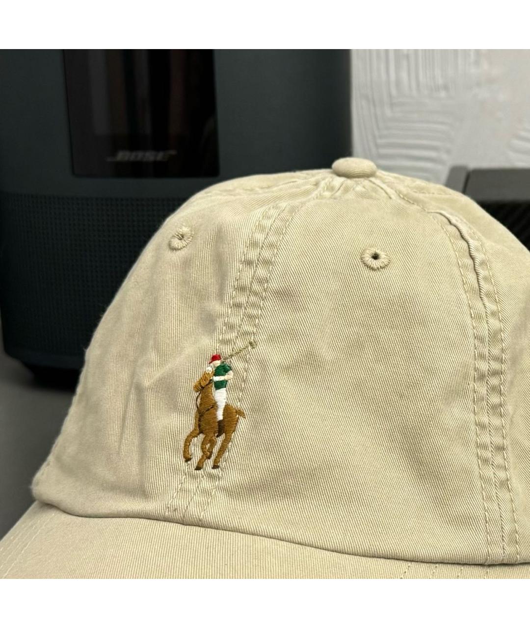 POLO RALPH LAUREN Бежевая кепка, фото 4