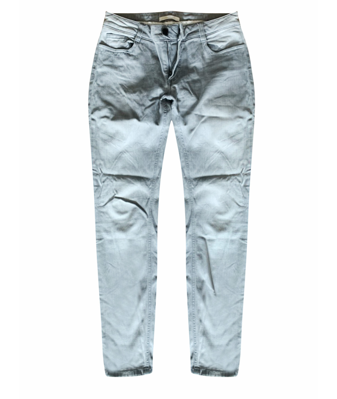 MAJE Серые хлопко-эластановые джинсы слим, фото 1