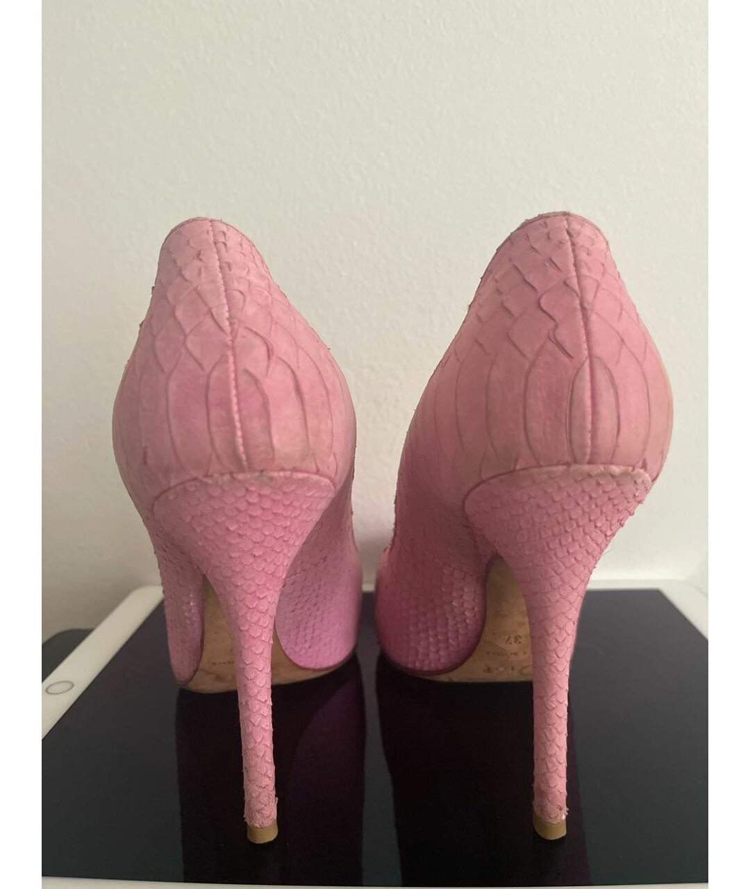 CHRISTIAN DIOR PRE-OWNED Розовые туфли из экзотической кожи, фото 4