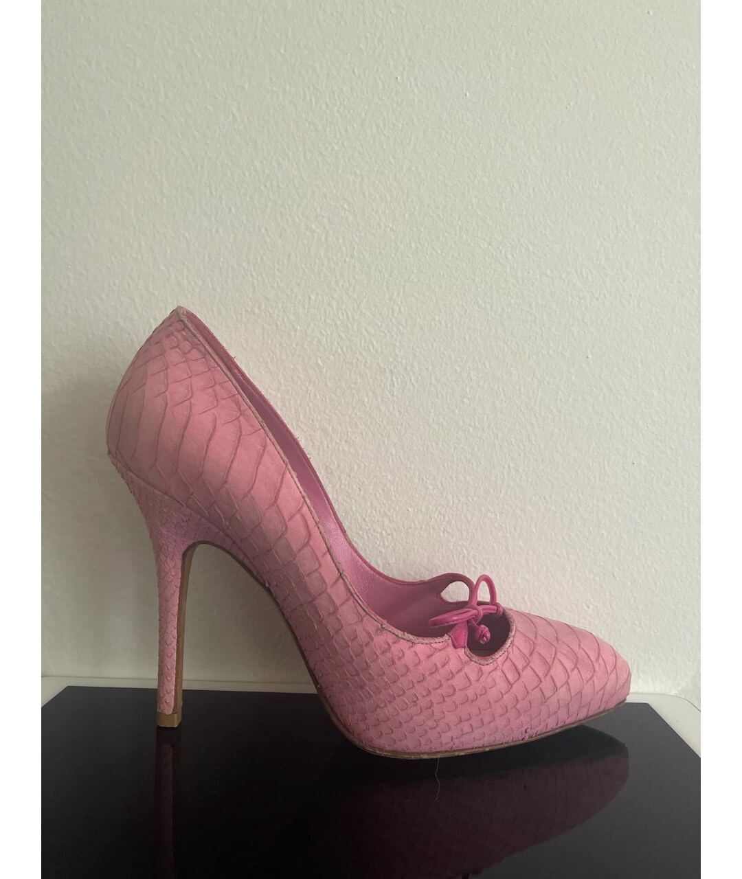 CHRISTIAN DIOR PRE-OWNED Розовые туфли из экзотической кожи, фото 7