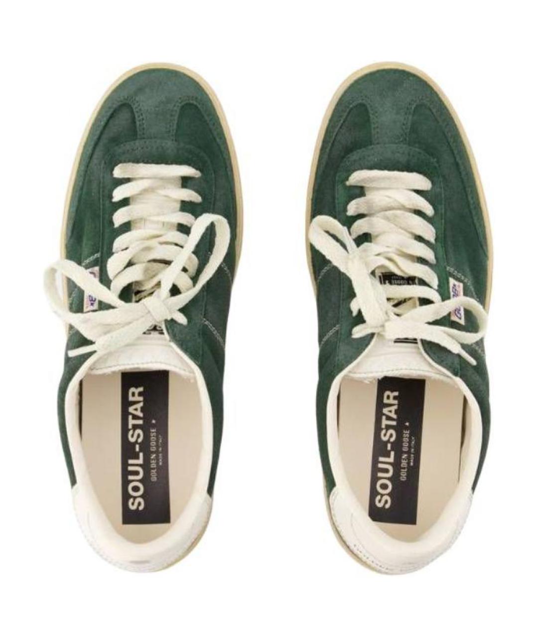 GOLDEN GOOSE DELUXE BRAND Зеленые низкие кроссовки / кеды, фото 6