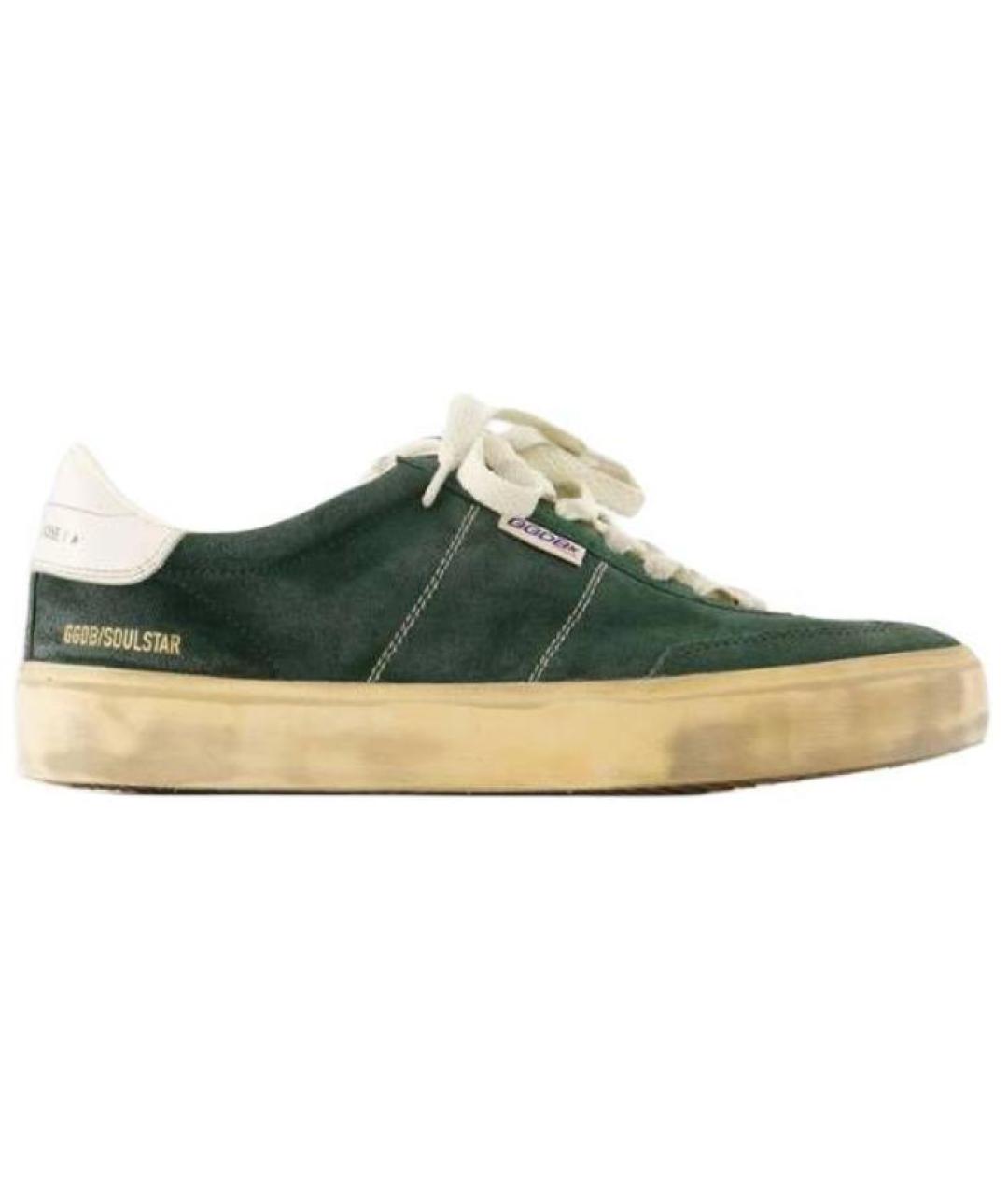 GOLDEN GOOSE DELUXE BRAND Зеленые низкие кроссовки / кеды, фото 1