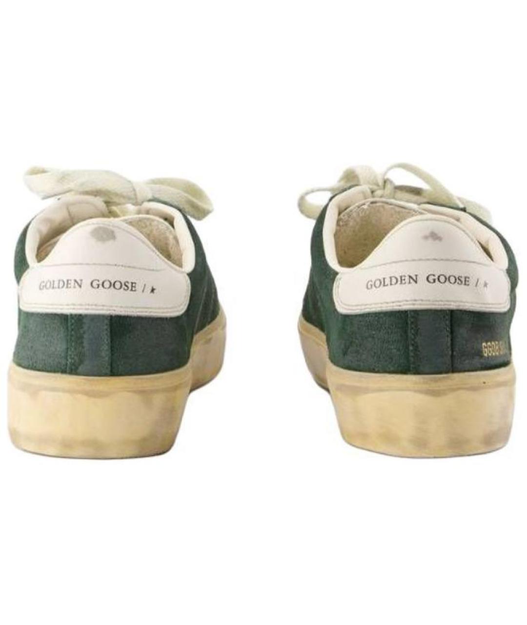 GOLDEN GOOSE DELUXE BRAND Зеленые низкие кроссовки / кеды, фото 7