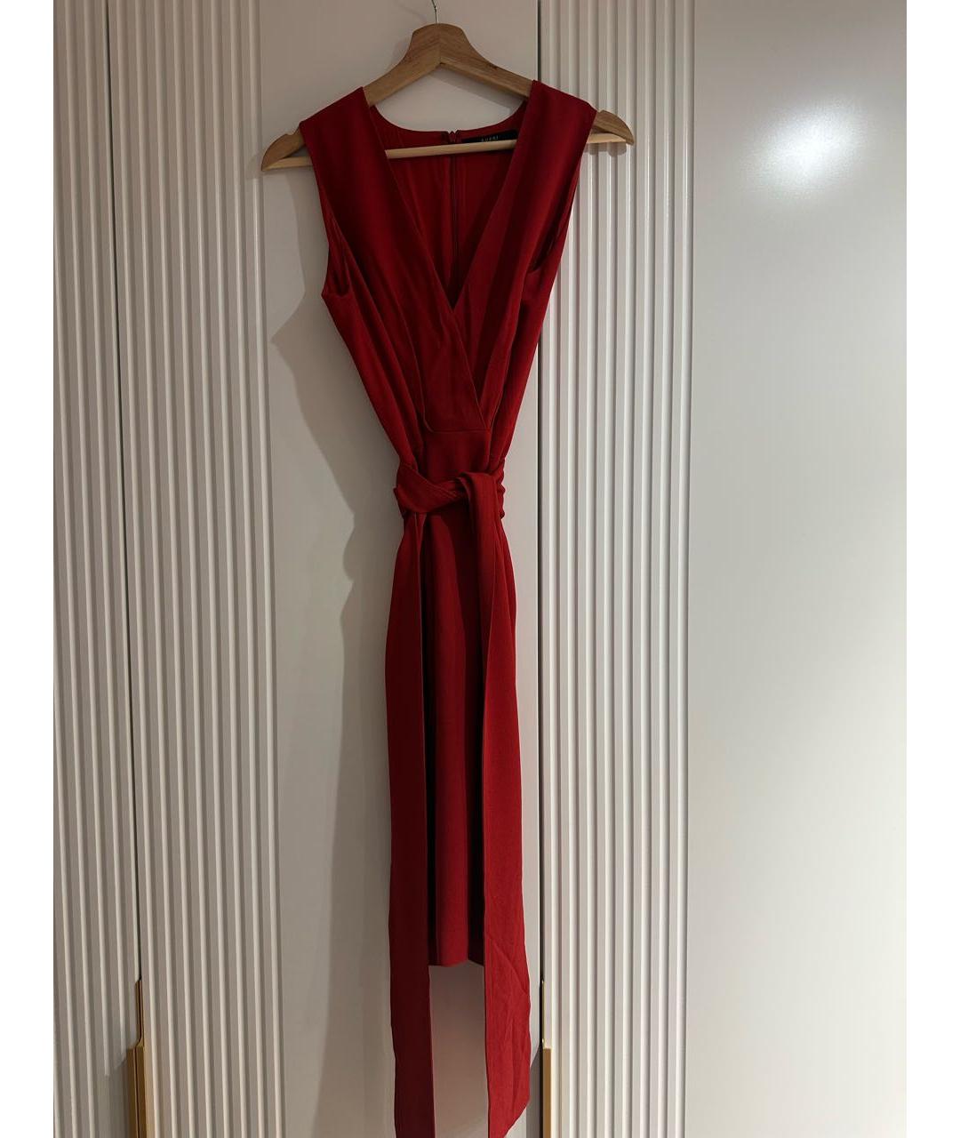 GUCCI Красное вискозное платье, фото 5