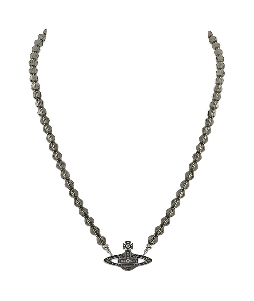 VIVIENNE WESTWOOD Черная латунная подвеска, фото 2