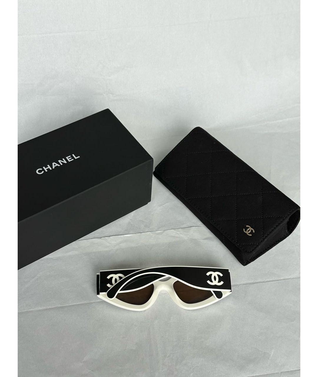 CHANEL Черные пластиковые солнцезащитные очки, фото 3