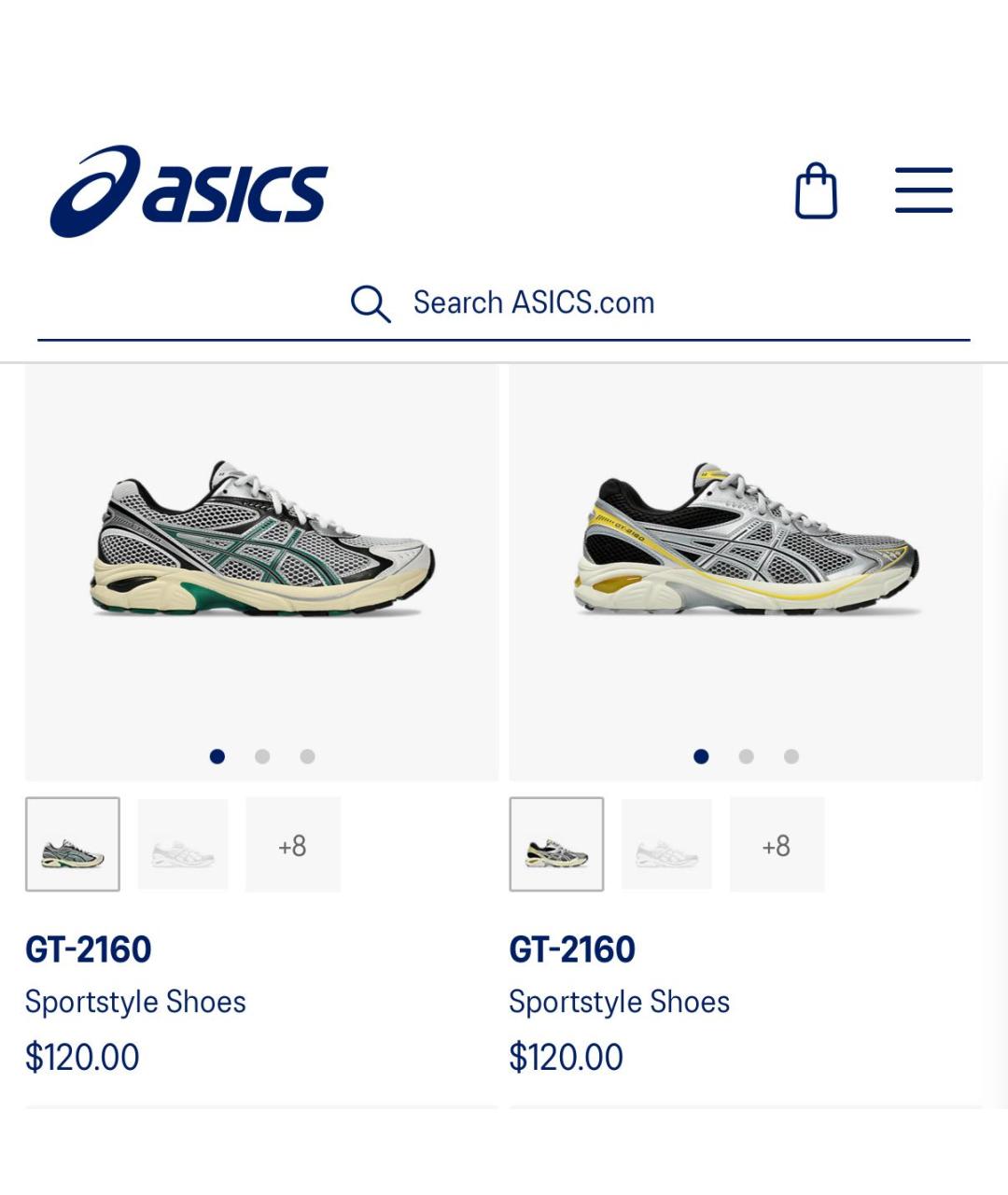 ASICS Серебряные кроссовки, фото 6