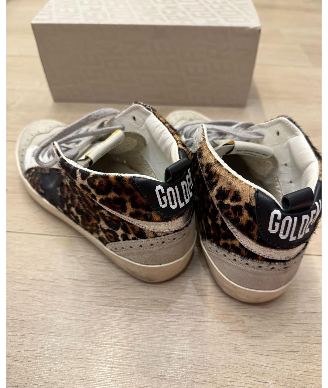 GOLDEN GOOSE DELUXE BRAND Серые кожаные кеды, фото 4