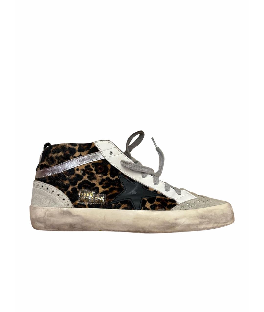 GOLDEN GOOSE DELUXE BRAND Серые кожаные кеды, фото 1