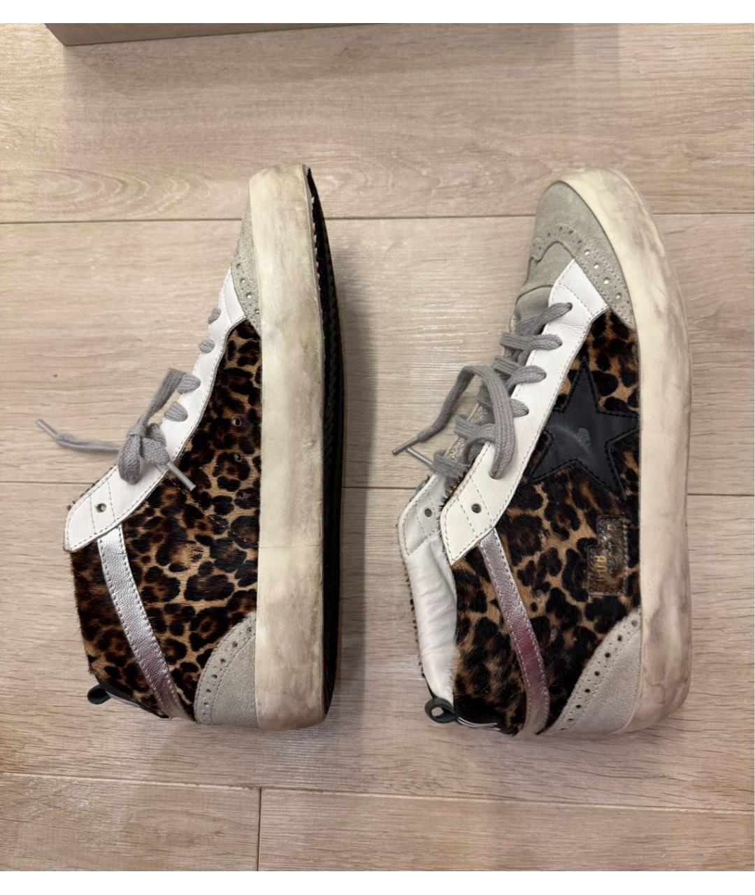 GOLDEN GOOSE DELUXE BRAND Серые кожаные кеды, фото 3