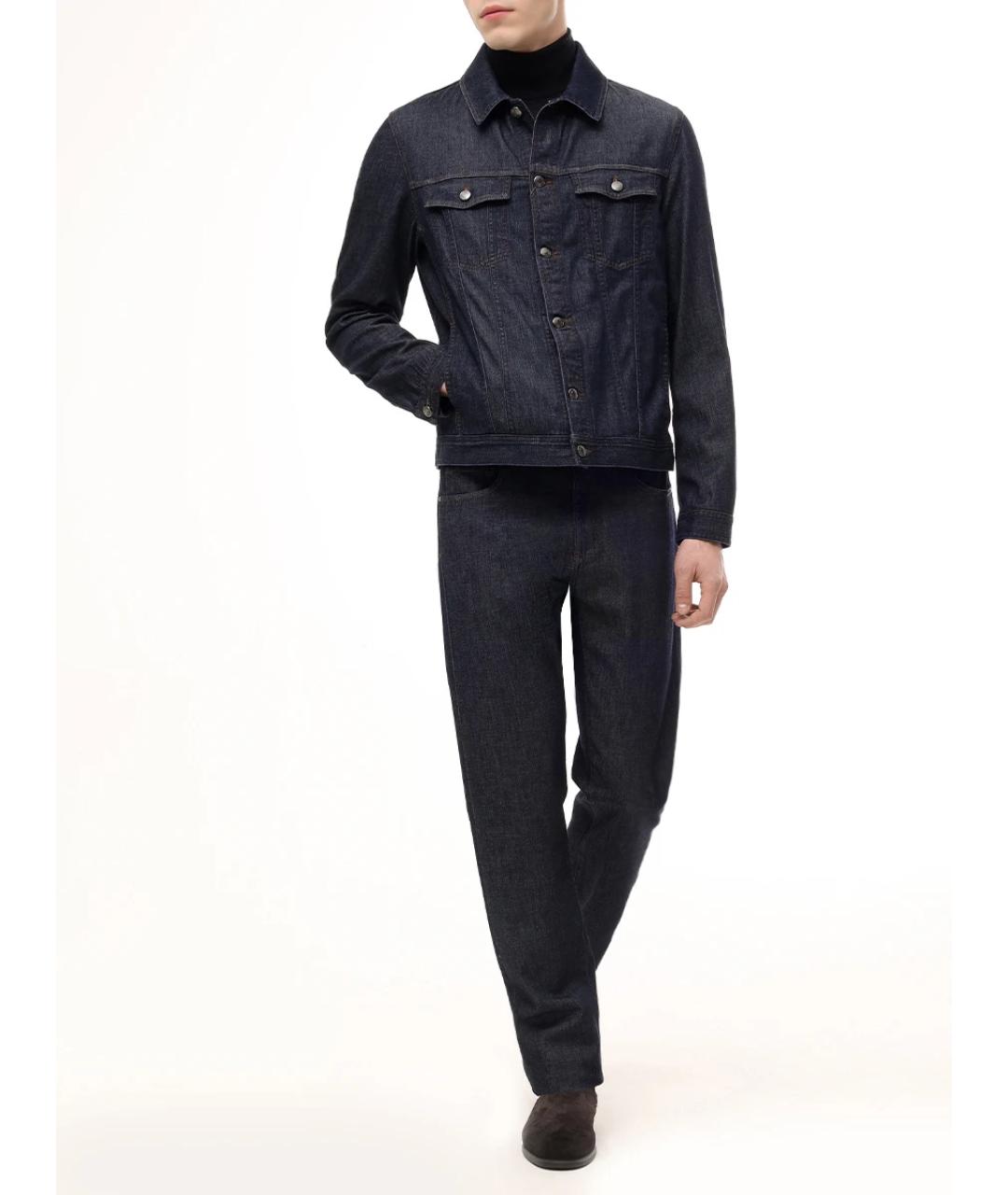 CANALI Синяя хлопковая куртка, фото 2