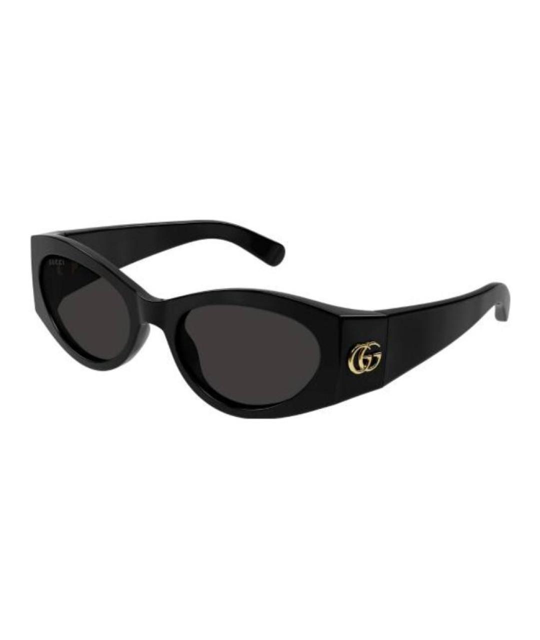 GUCCI Черные пластиковые солнцезащитные очки, фото 1