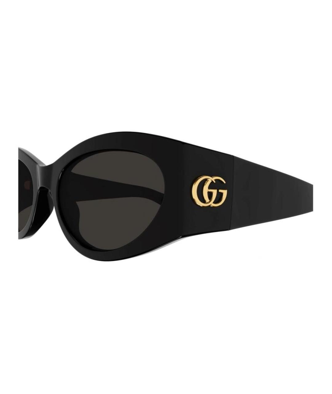 GUCCI Черные пластиковые солнцезащитные очки, фото 3