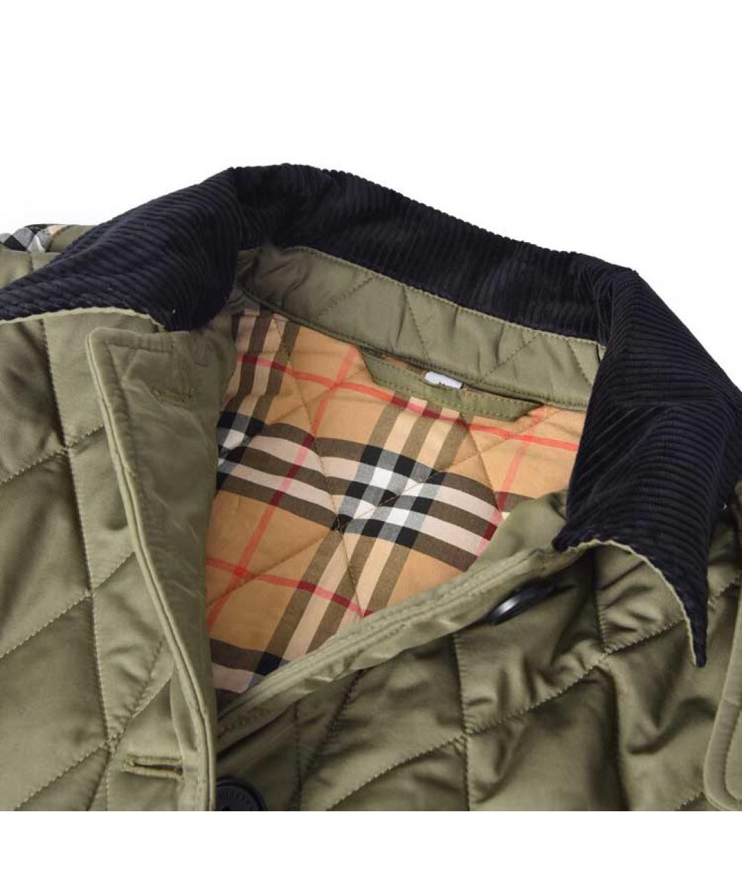 BURBERRY Хаки пальто, фото 6