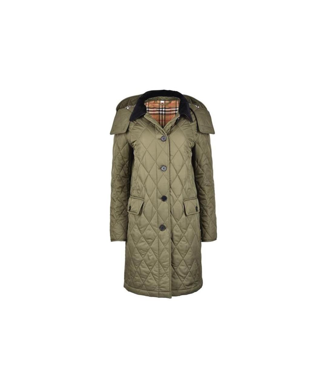 BURBERRY Хаки пальто, фото 1