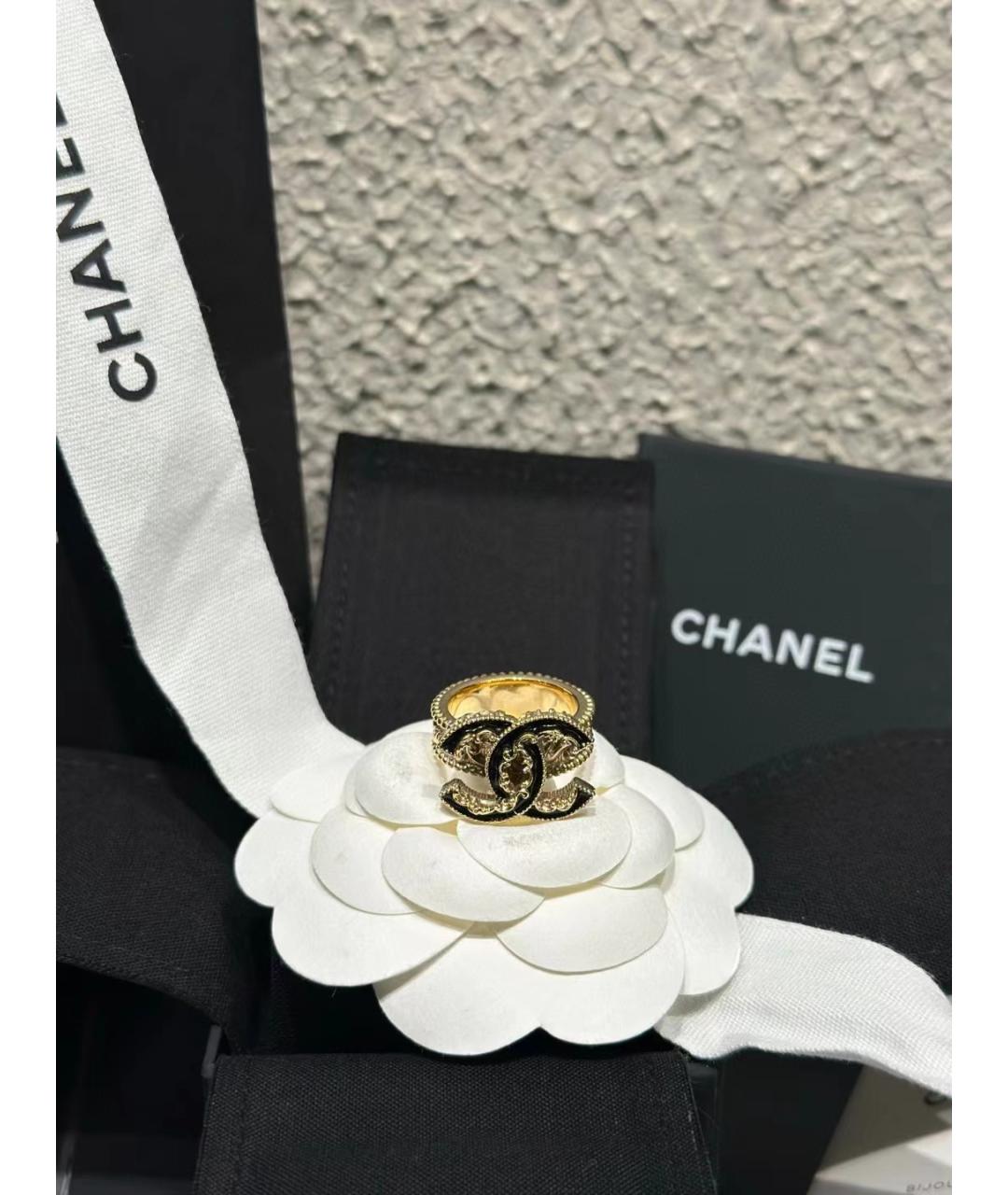 CHANEL Золотое металлическое кольцо, фото 8