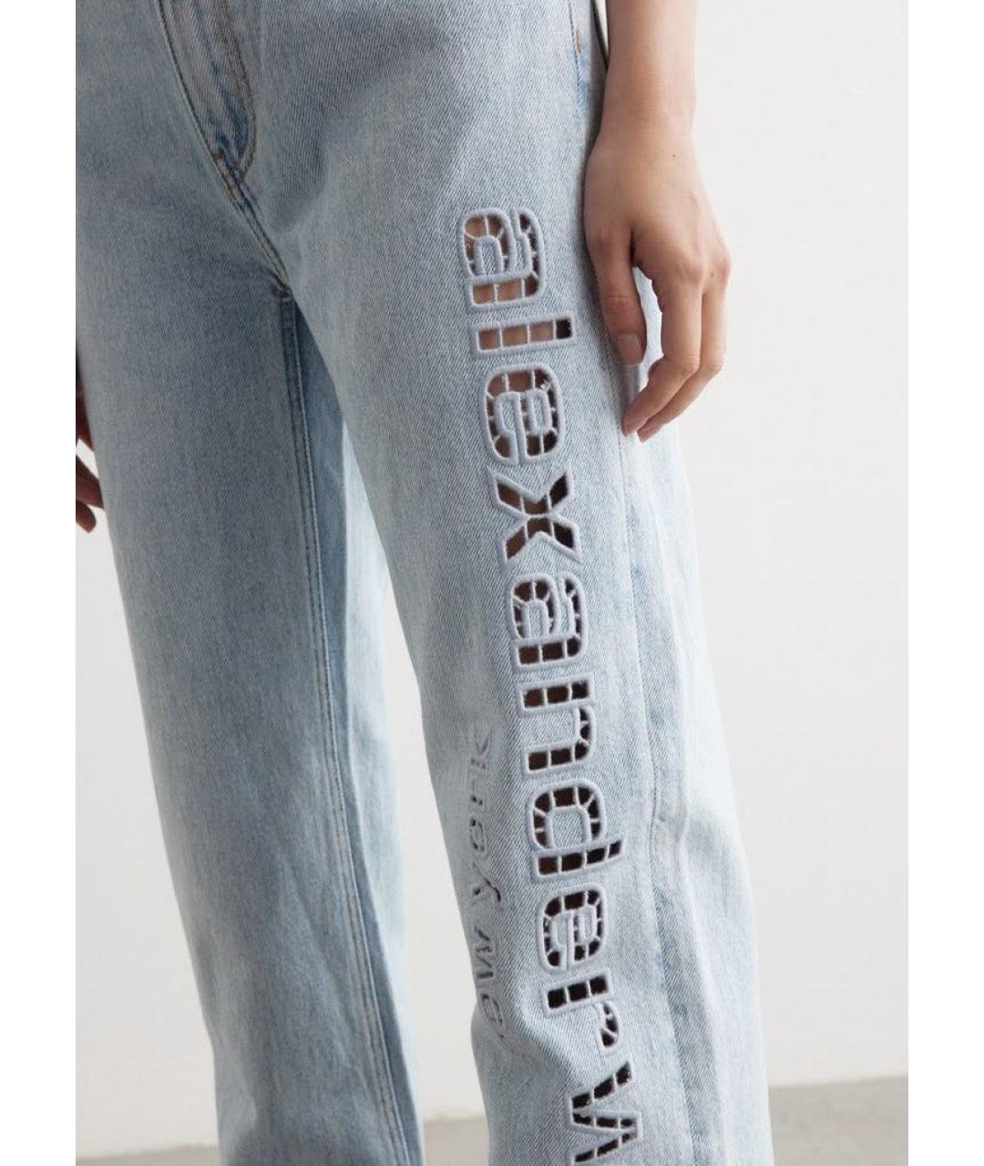 ALEXANDER WANG Голубые прямые джинсы, фото 4