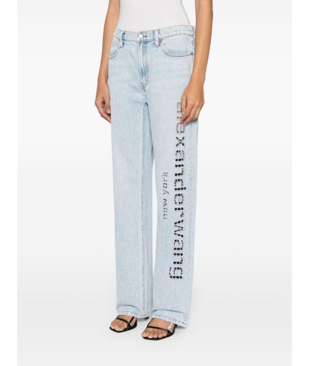 ALEXANDER WANG Голубые прямые джинсы, фото 3