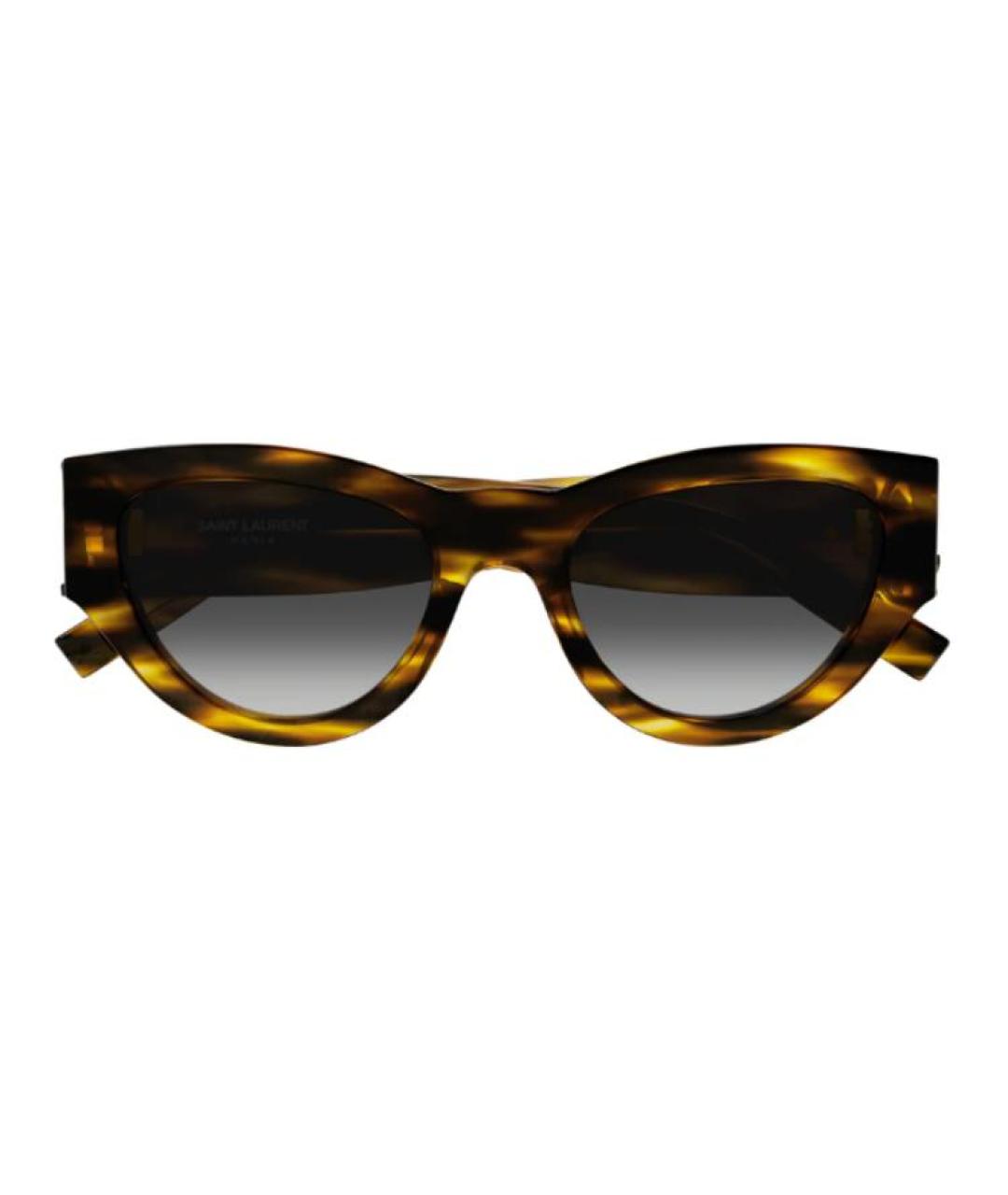 SAINT LAURENT Желтые пластиковые солнцезащитные очки, фото 2