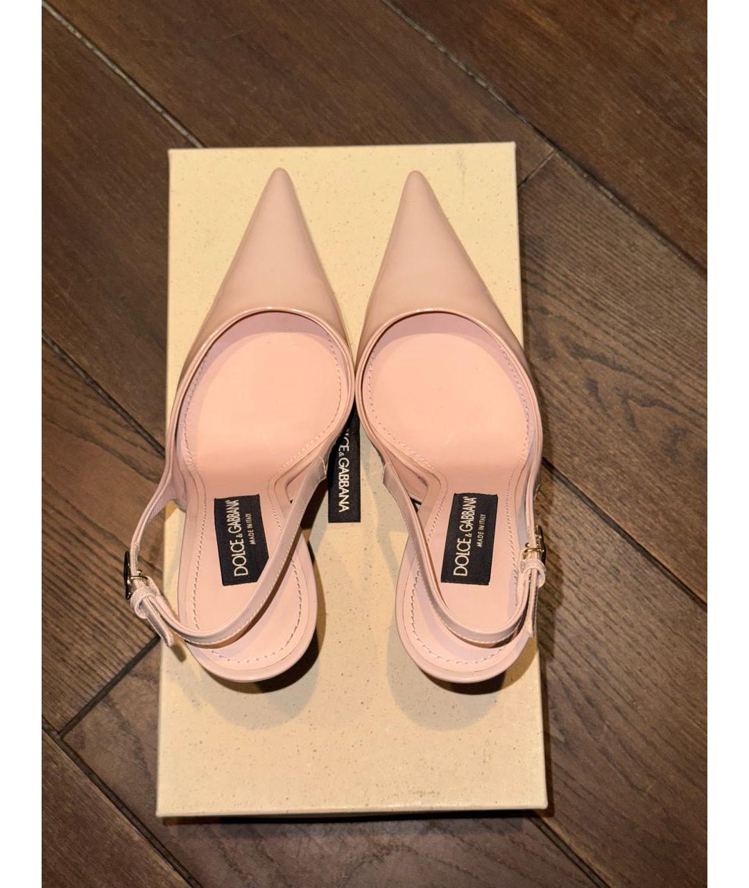 DOLCE&GABBANA Розовые туфли из лакированной кожи, фото 3