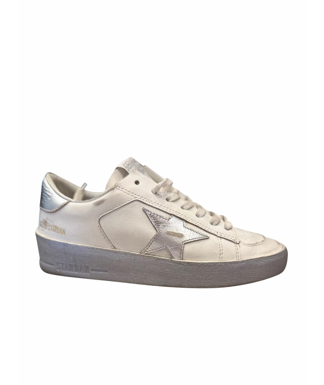 GOLDEN GOOSE DELUXE BRAND Белые кожаные кеды, фото 1