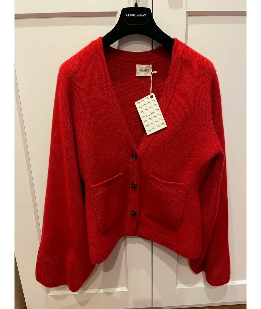 KHAITE Красный шерстяной джемпер / свитер, фото 5