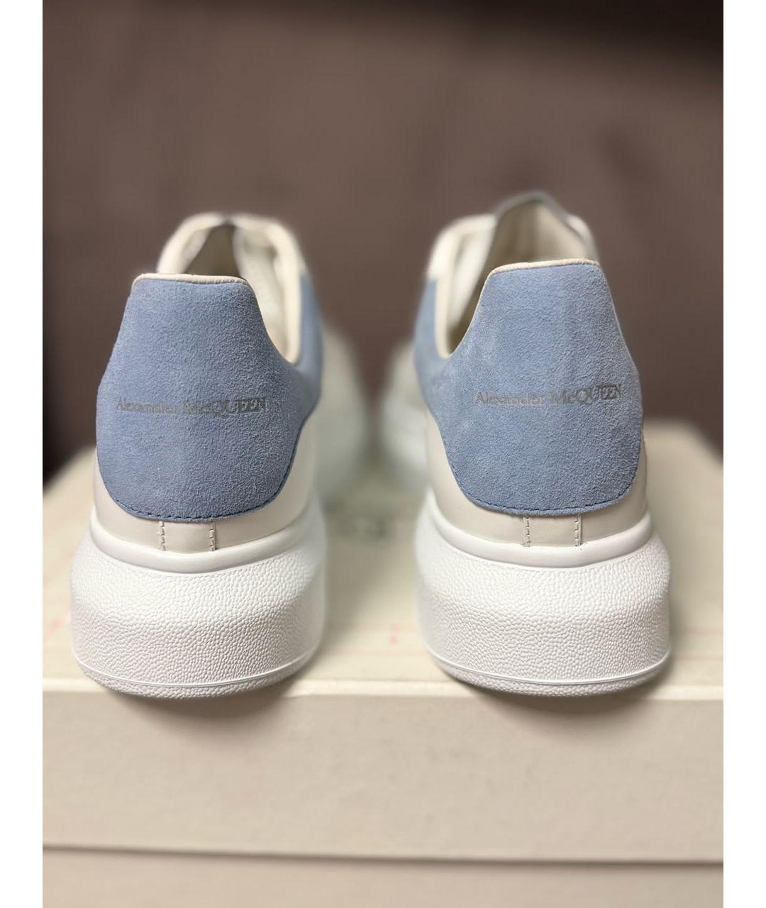 ALEXANDER MCQUEEN Белые кожаные кеды, фото 4