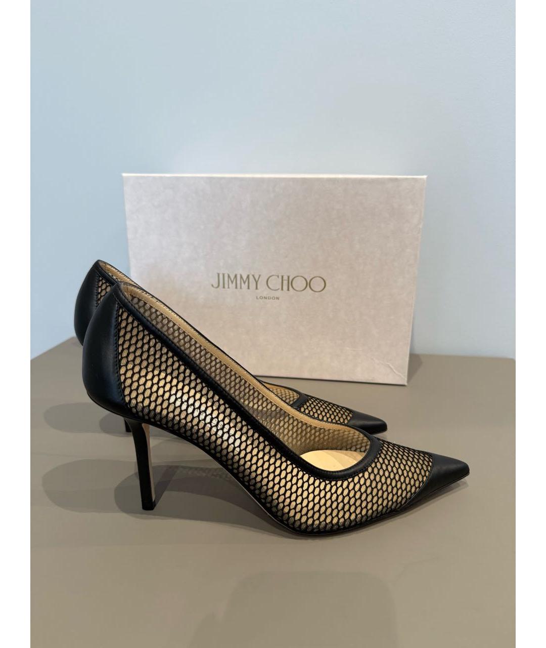 JIMMY CHOO Черные кожаные туфли, фото 5