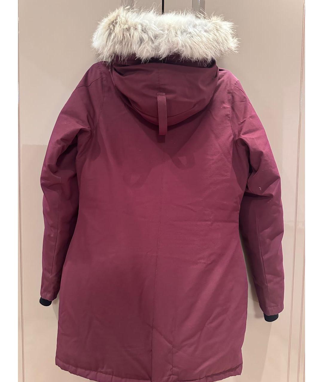CANADA GOOSE Бордовая полиэстеровая парка, фото 2