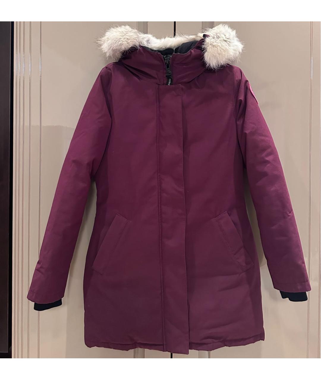 CANADA GOOSE Бордовая полиэстеровая парка, фото 9