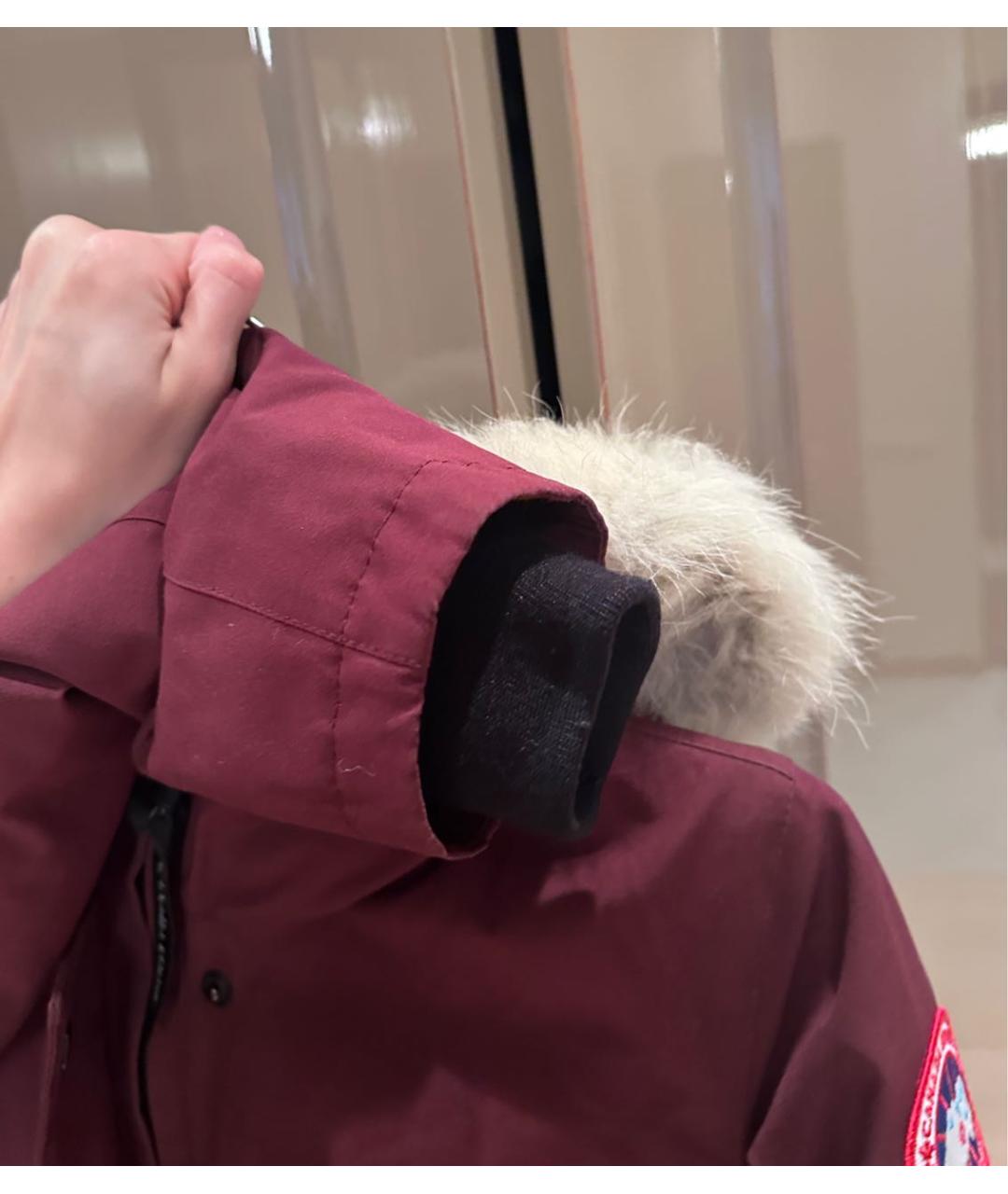 CANADA GOOSE Бордовая полиэстеровая парка, фото 7