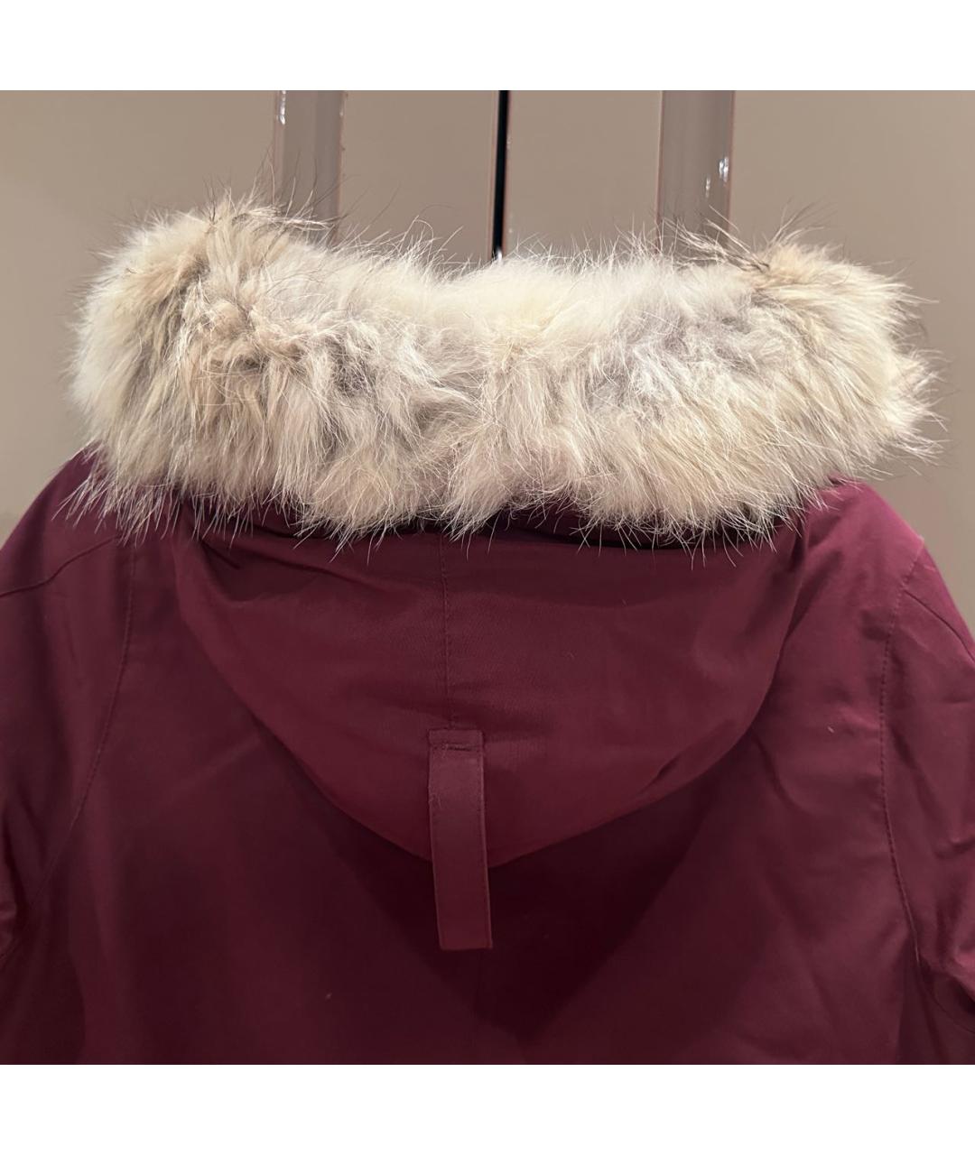 CANADA GOOSE Бордовая полиэстеровая парка, фото 3