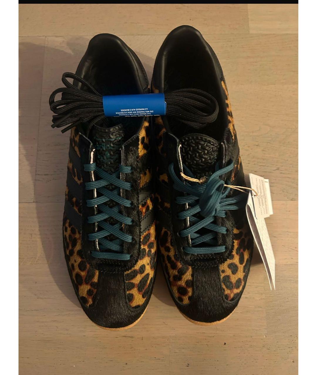 ADIDAS Коричневые кожаные кроссовки, фото 2