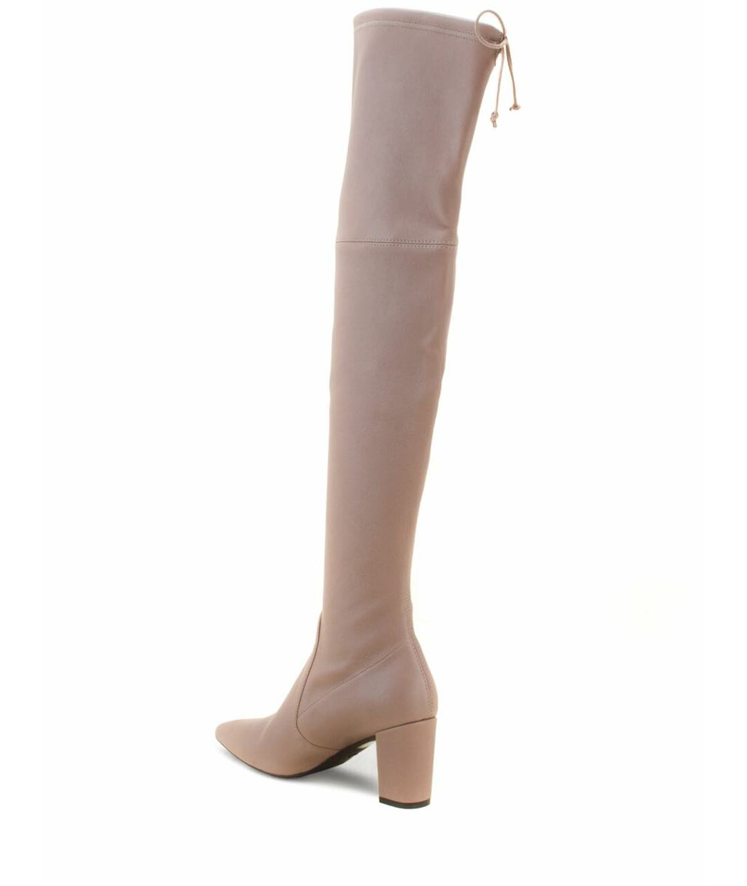 STUART WEITZMAN Бежевые кожаные ботфорты, фото 3