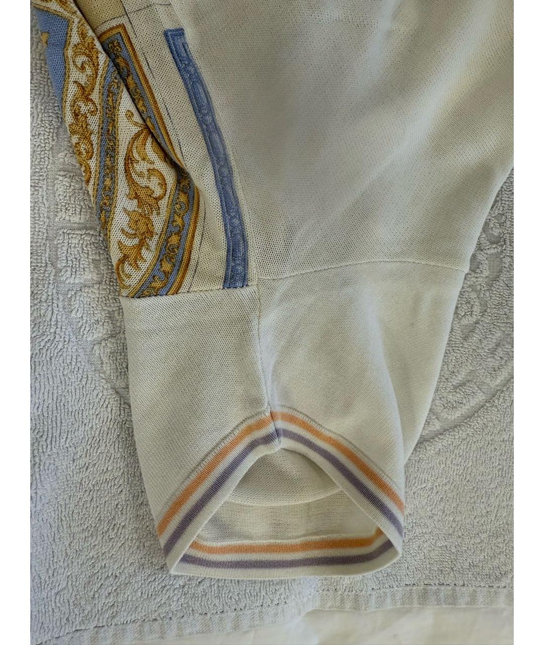 VERSACE Бежевая хлопковая футболка, фото 7