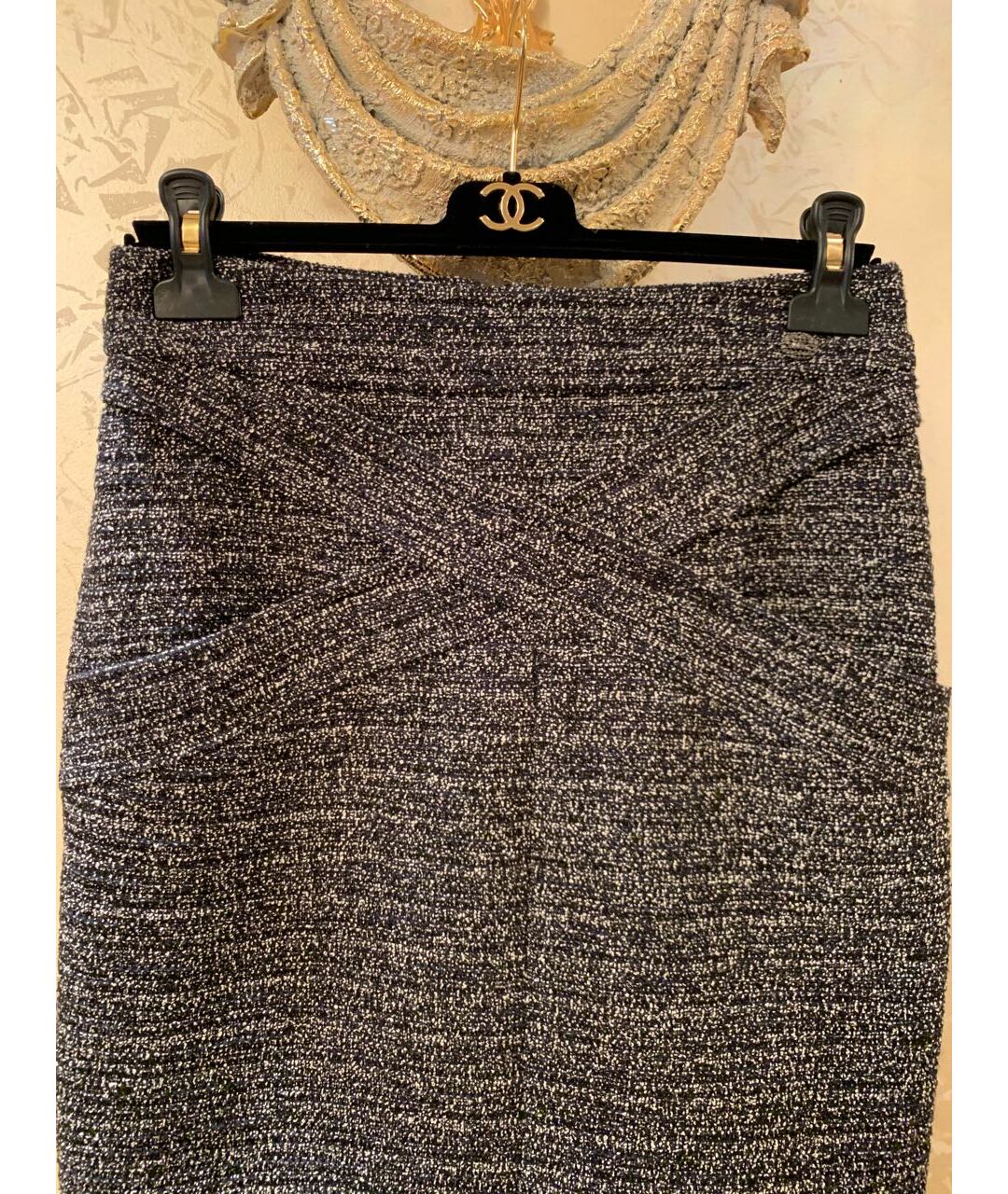 CHANEL Серая юбка миди, фото 2