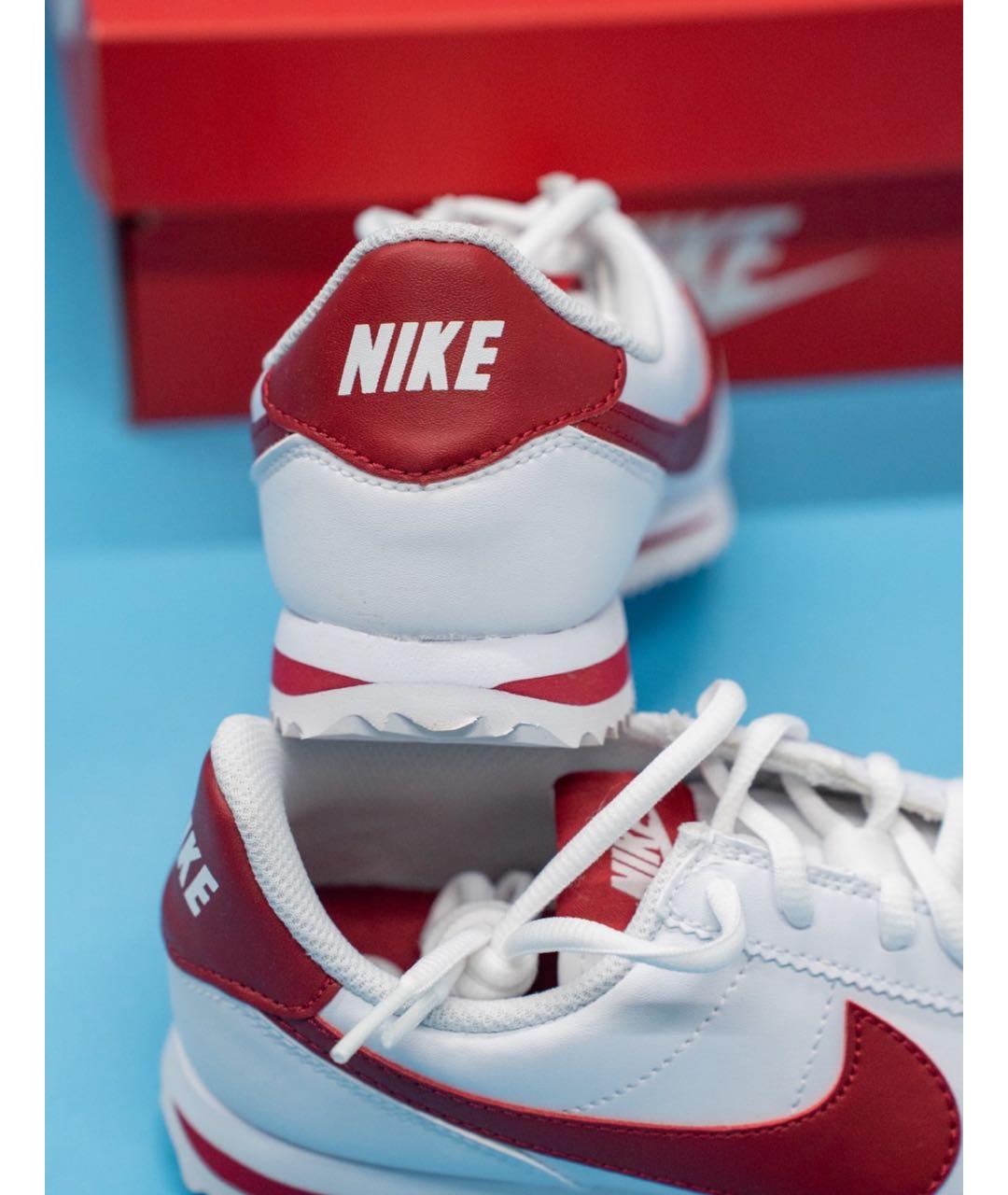 NIKE Белые кожаные кроссовки, фото 7
