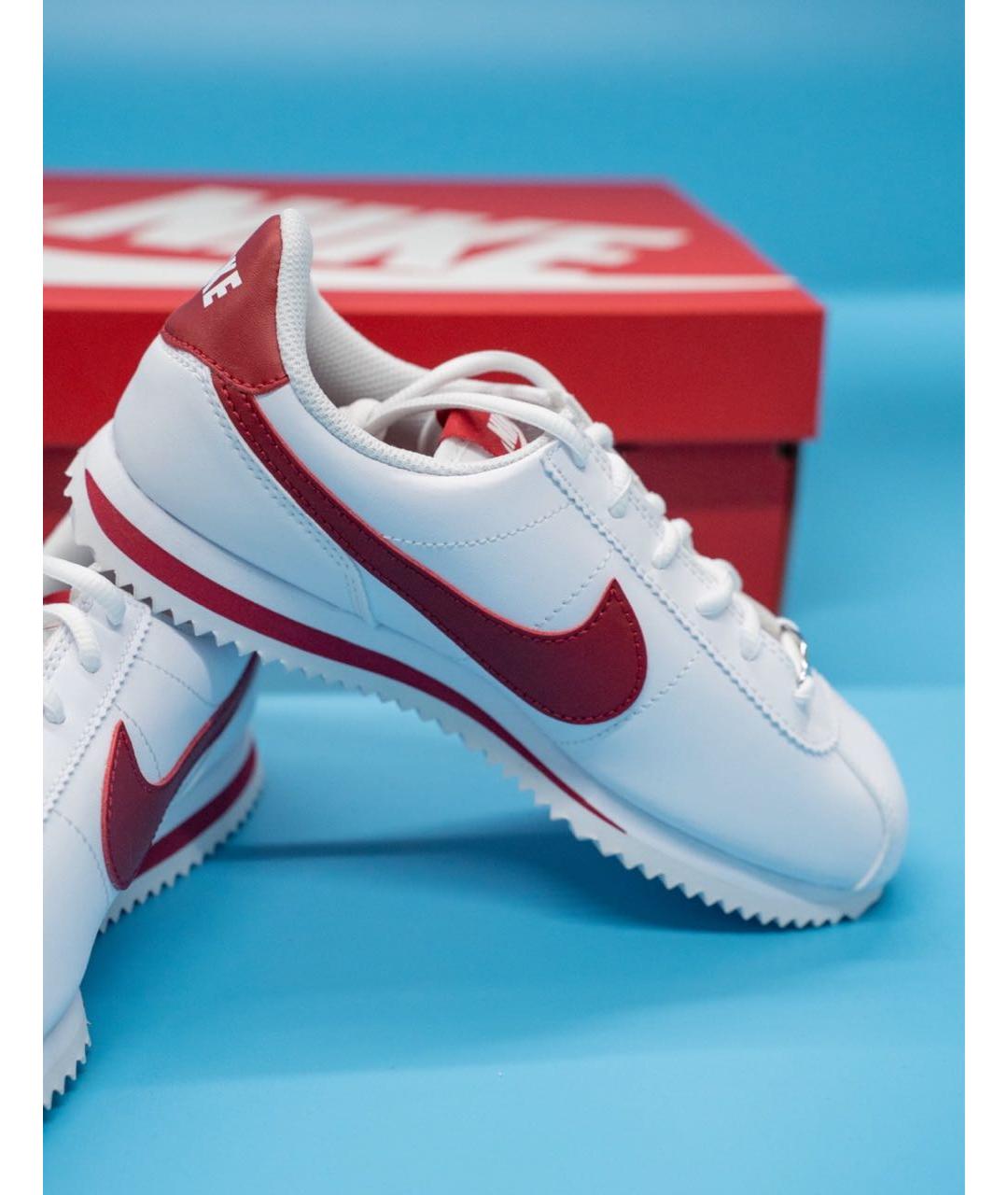 NIKE Белые кожаные кроссовки, фото 5