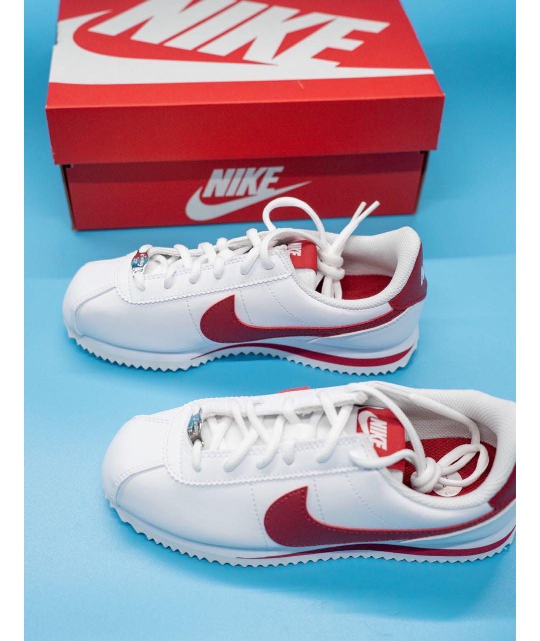 NIKE Белые кожаные кроссовки, фото 6