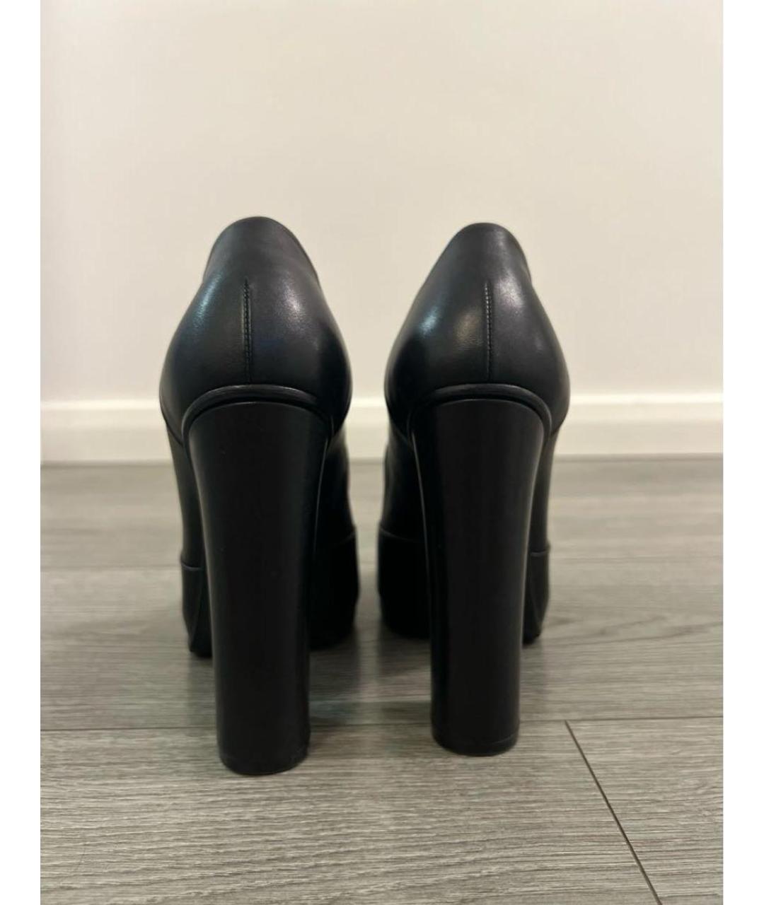 GUCCI Черные кожаные туфли, фото 3