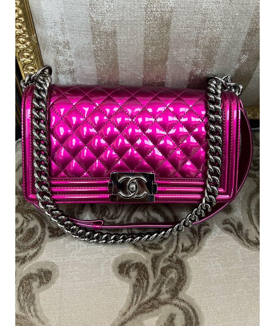 CHANEL Сумка через плечо из лакированной кожи, фото 3