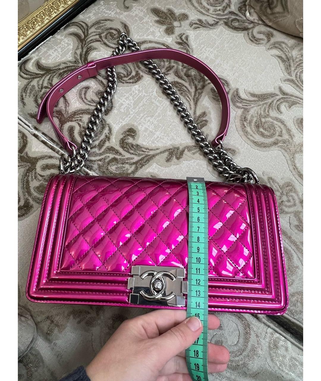 CHANEL Сумка через плечо из лакированной кожи, фото 7