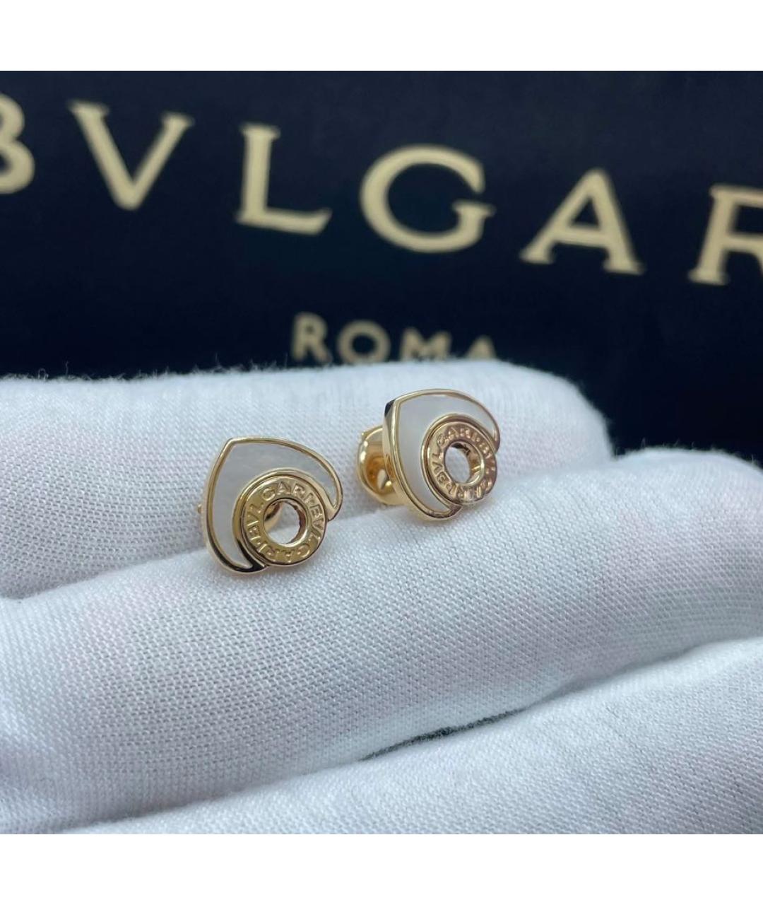 BVLGARI Золотые серьги из розового золота, фото 8